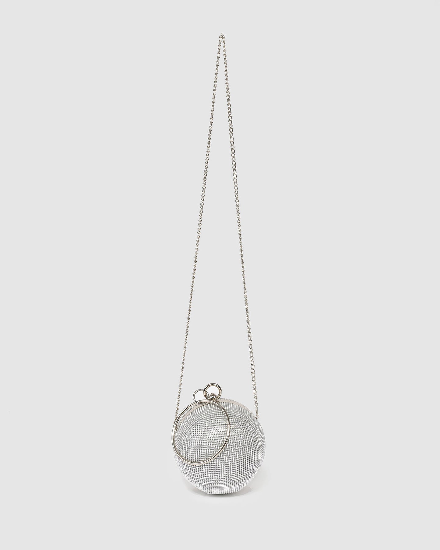 Colette by Colette Hayman Miley Chain Clutch (Silver)
