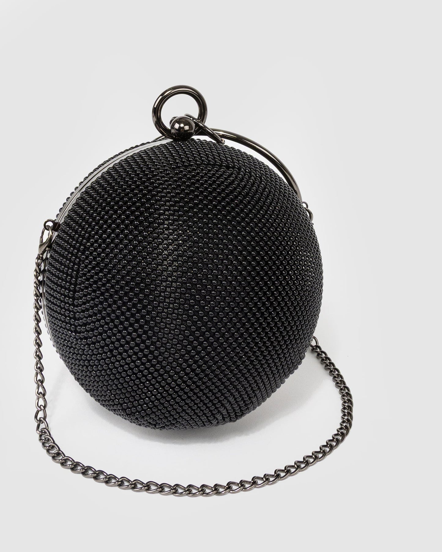 Image of Clutch Bags. Product name - Black Miley Chain Clutch in Black colour by brand - Colette by Colette Hayman