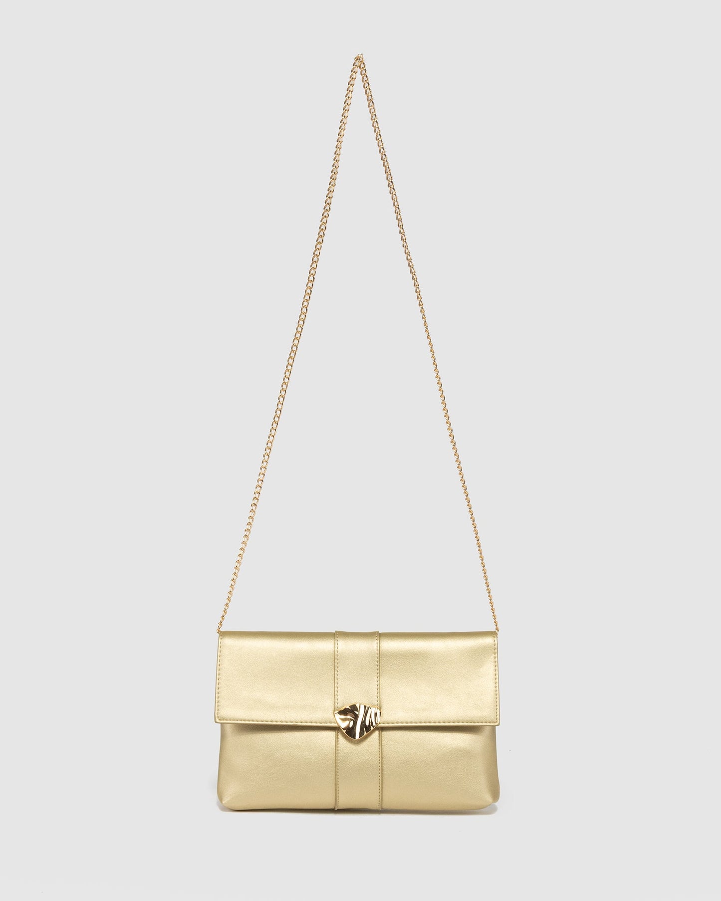 Colette by Colette Hayman Polly Flap Clutch (Gold)
