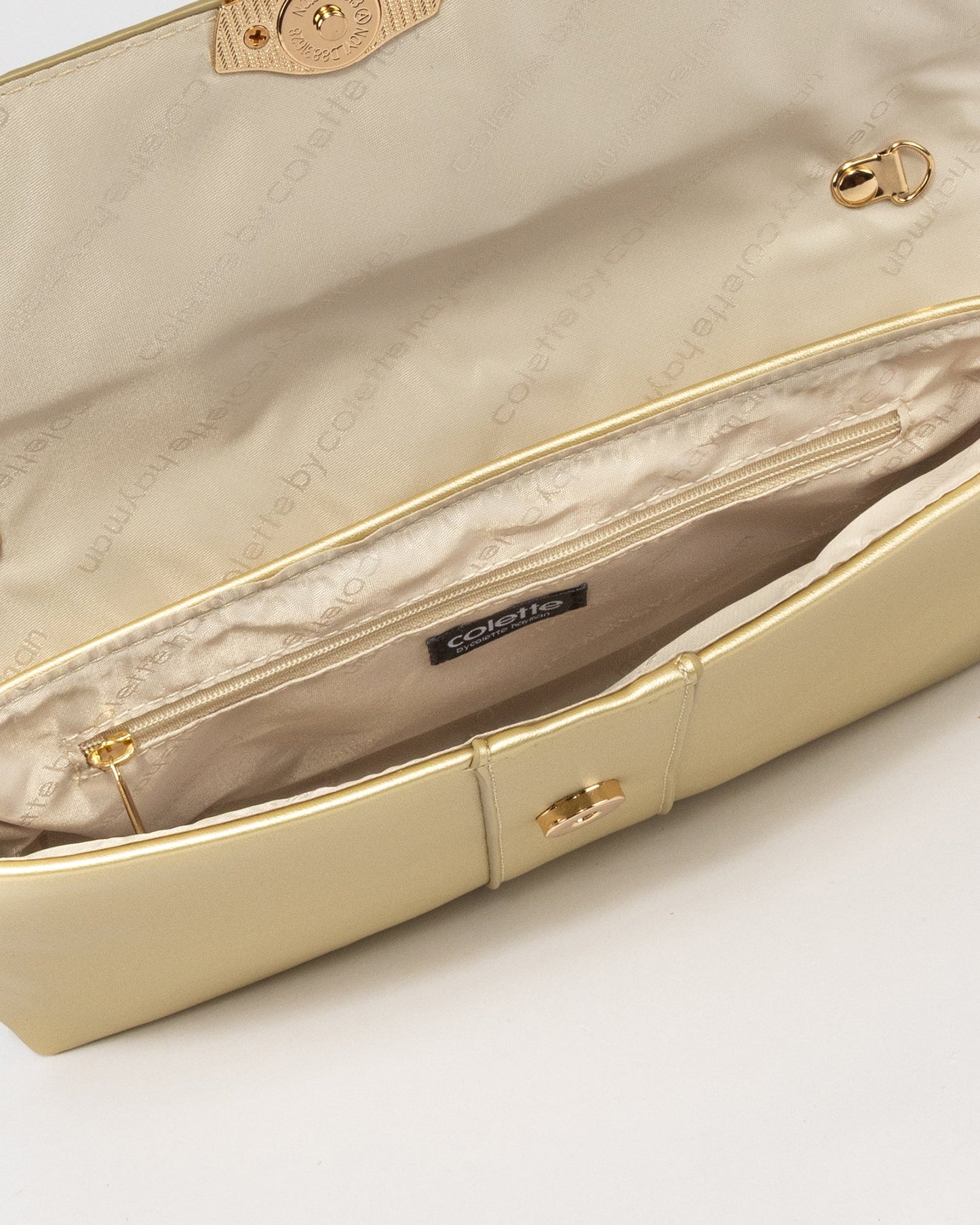 Colette by Colette Hayman Polly Flap Clutch (Gold)