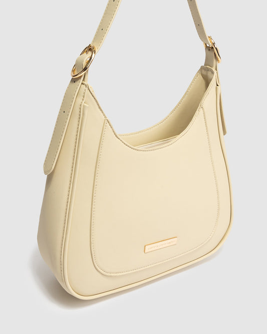 Image of Shoulder Bags. Product name - Nude MJ Shoulder Bag in Nude colour by brand - GROUP48