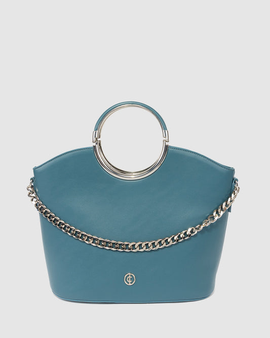 Colette by Colette Hayman Sabrina Ring Tote Bag (Teal)