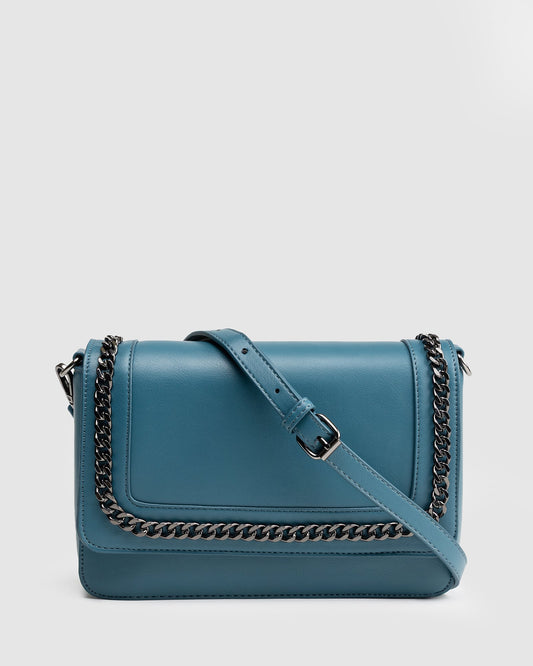 Colette By Colette Hayman Ivanna Chain Crossbody (Teal)