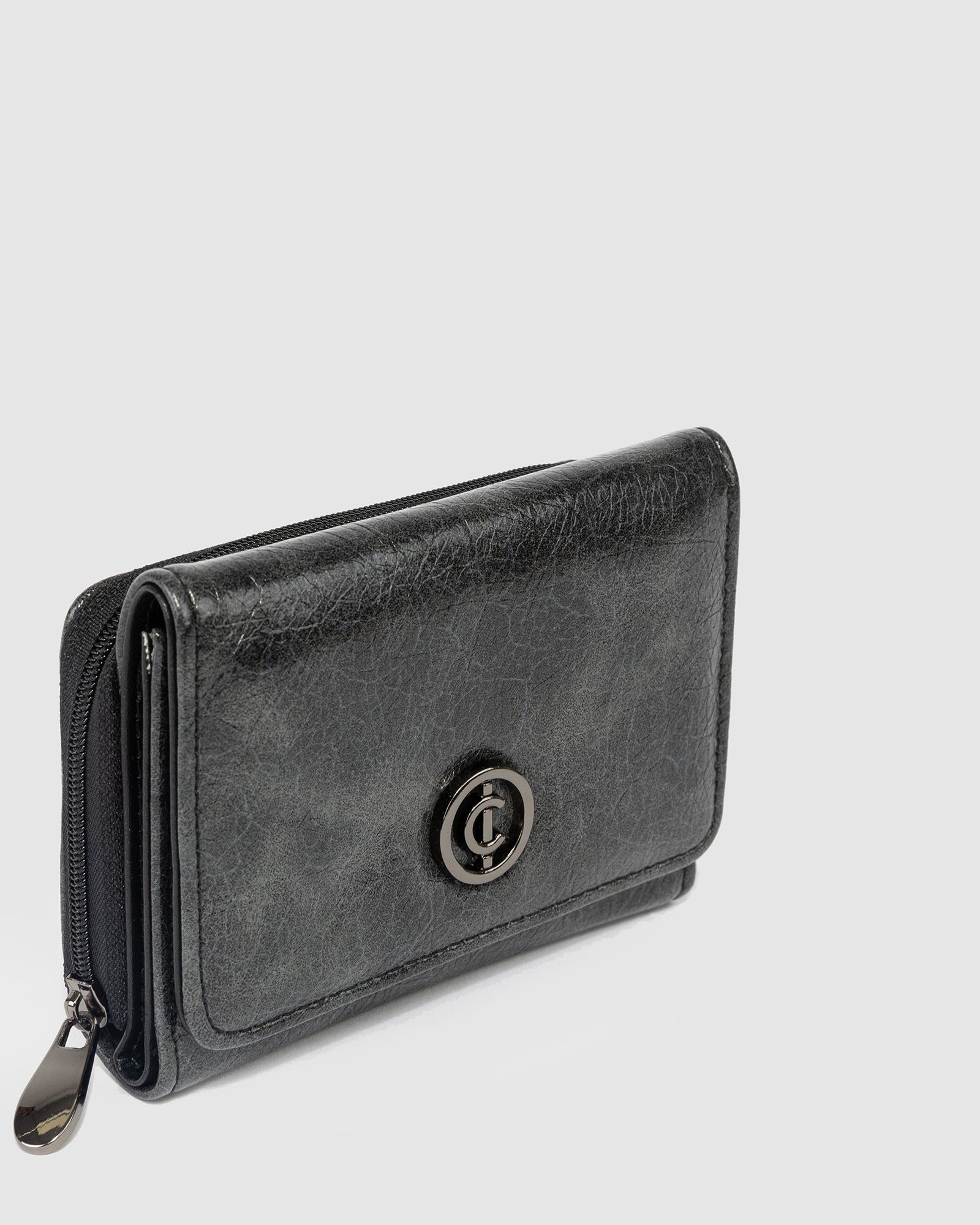 Image of Wallets. Product name - Black Zuri Wallet in Black colour by brand - Colette by Colette Hayman