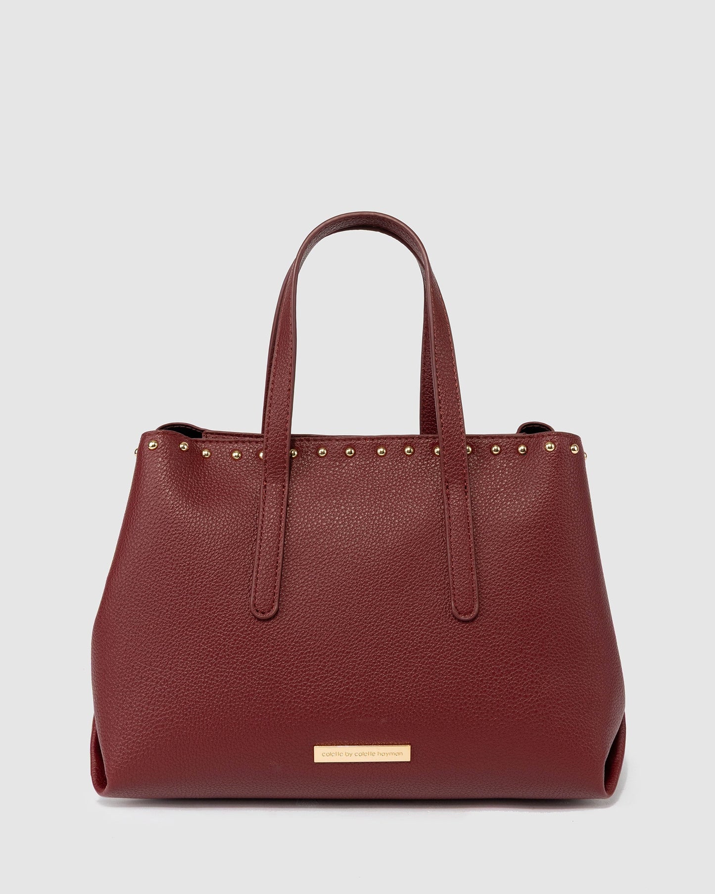 Colette by Colette Hayman Tamia Studded Tote (Berry)