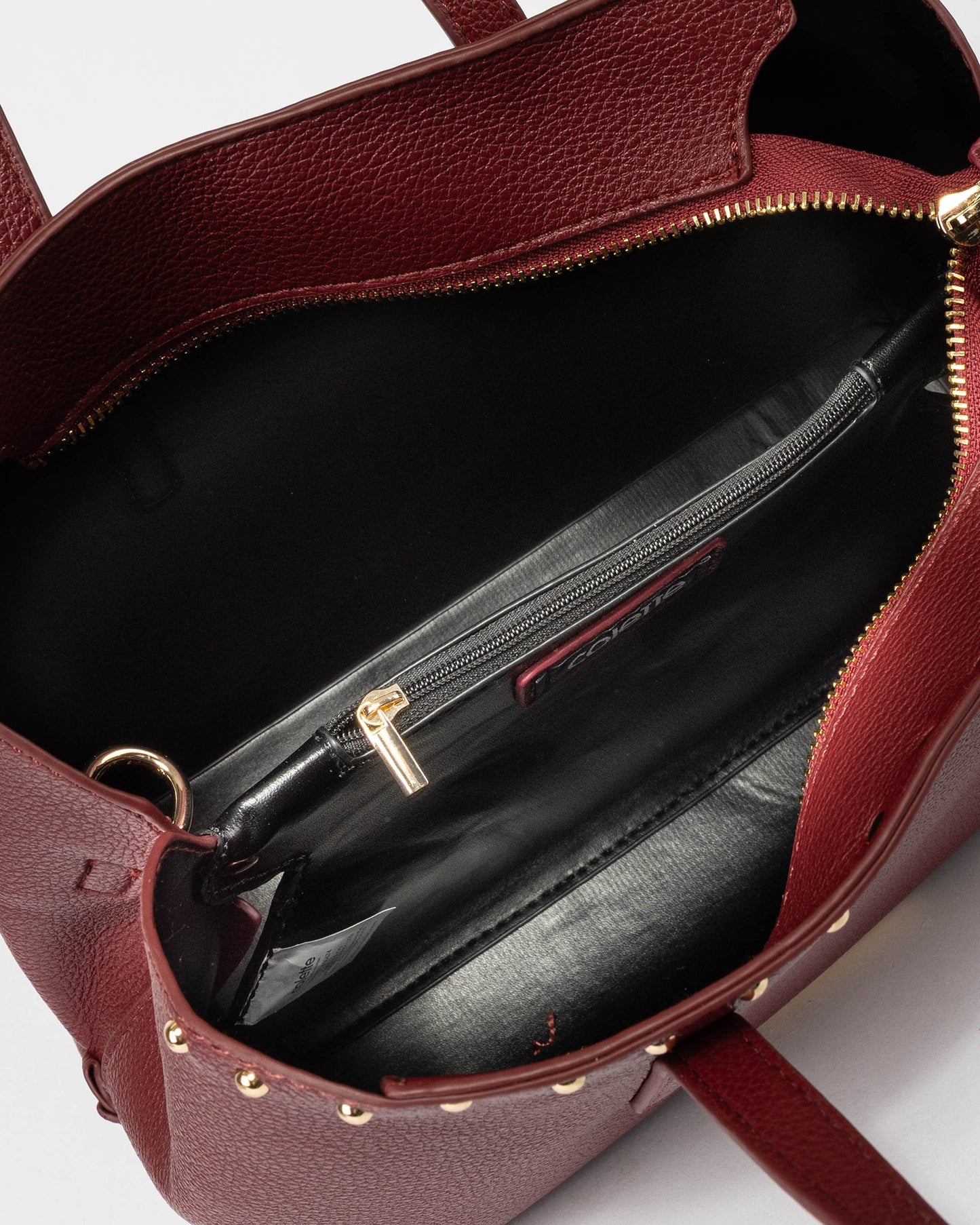 Colette by Colette Hayman Tamia Studded Tote (Berry)