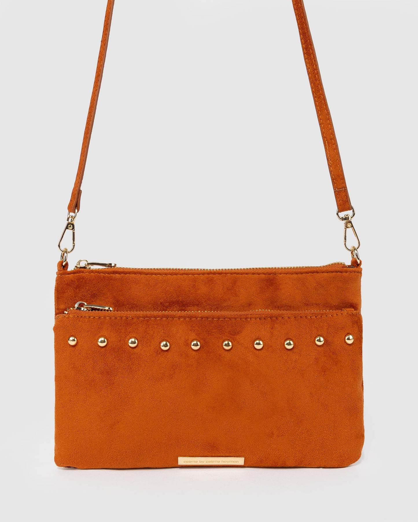 Colette by Colette Hayman Demi Studded Crossbody (Brown)