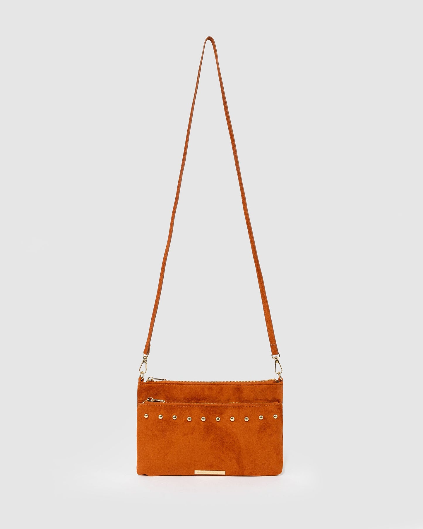 Colette by Colette Hayman Demi Studded Crossbody (Brown)