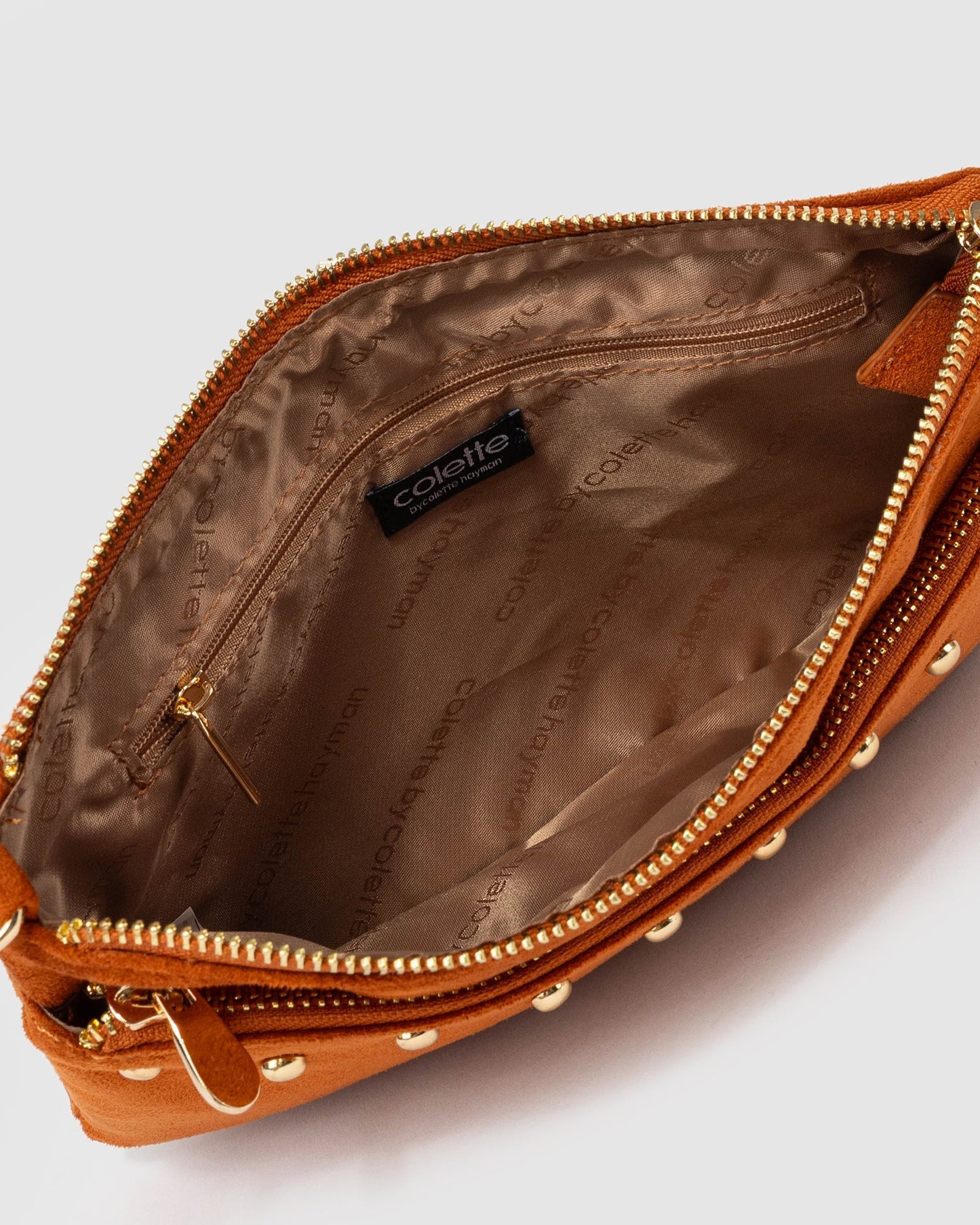 Colette by Colette Hayman Demi Studded Crossbody (Brown)