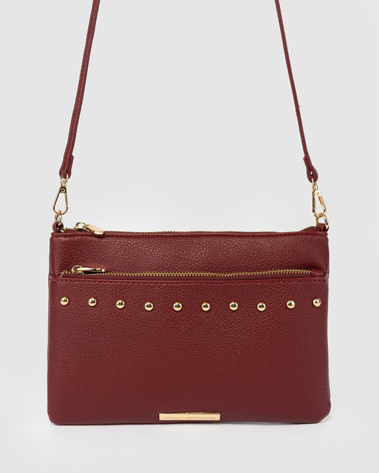 Colette by Colette Hayman Demi Studded Crossbody (Berry)