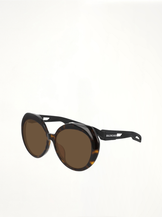 Image of Sunglasses. Productname: BALENCIAGA Sunglasses Hybrid Btf 0024Sa Sun in HAVANA colour by brand - BALENCIAGA