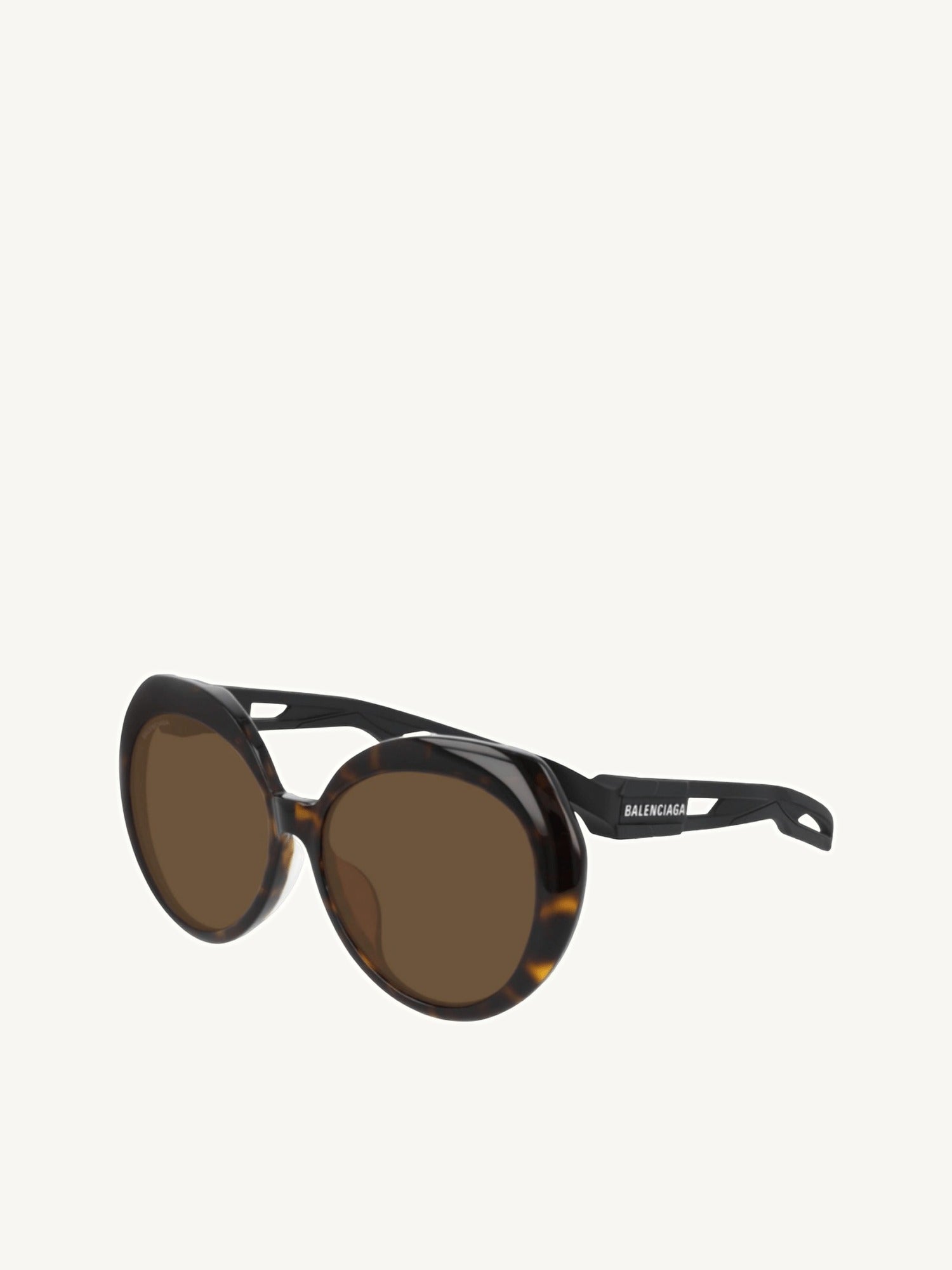 Image of Sunglasses. Product name - Sunglasses Hybrid Btf 0024Sa Sun in Havana colour by brand - BALENCIAGA