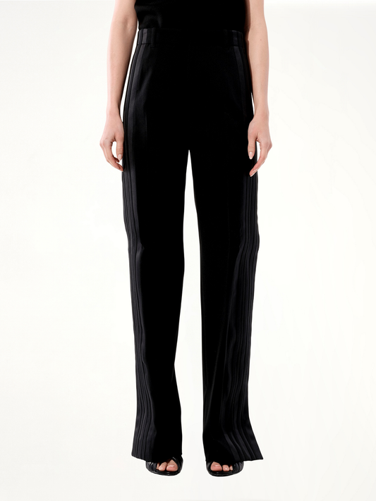 Image of a model wearing Pants. Productname: BALENCIAGA Classic Jogging Pants in BLACK colour by brand - BALENCIAGA