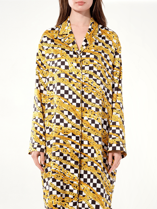 Image of Dresses. Productname: BALENCIAGA Pyjama Dress in BLACK colour by brand - BALENCIAGA