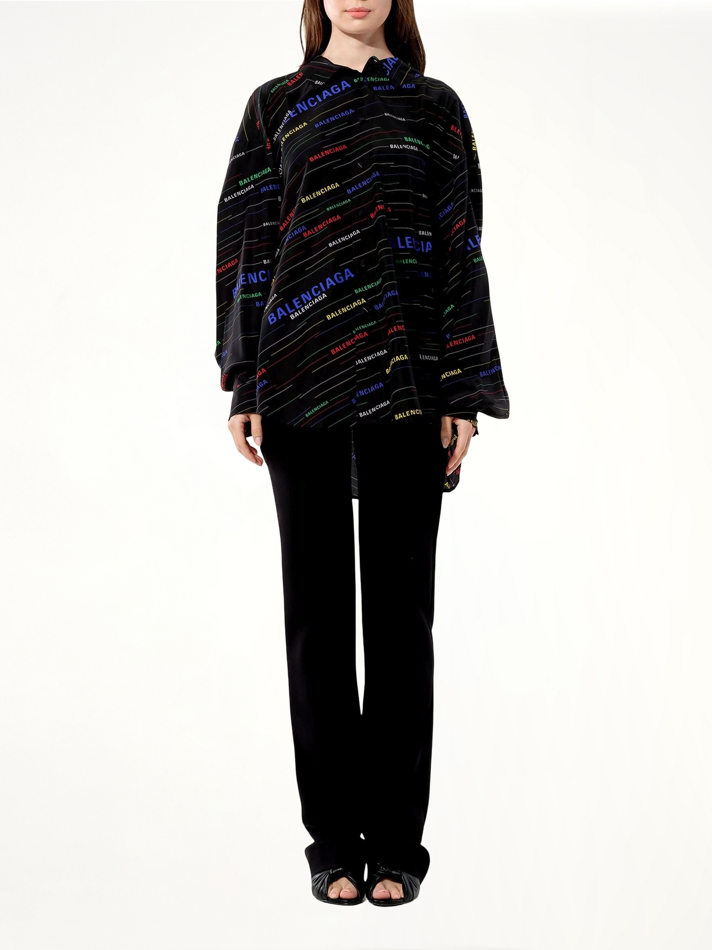 BALENCIAGA New Bow Blouse (Black)