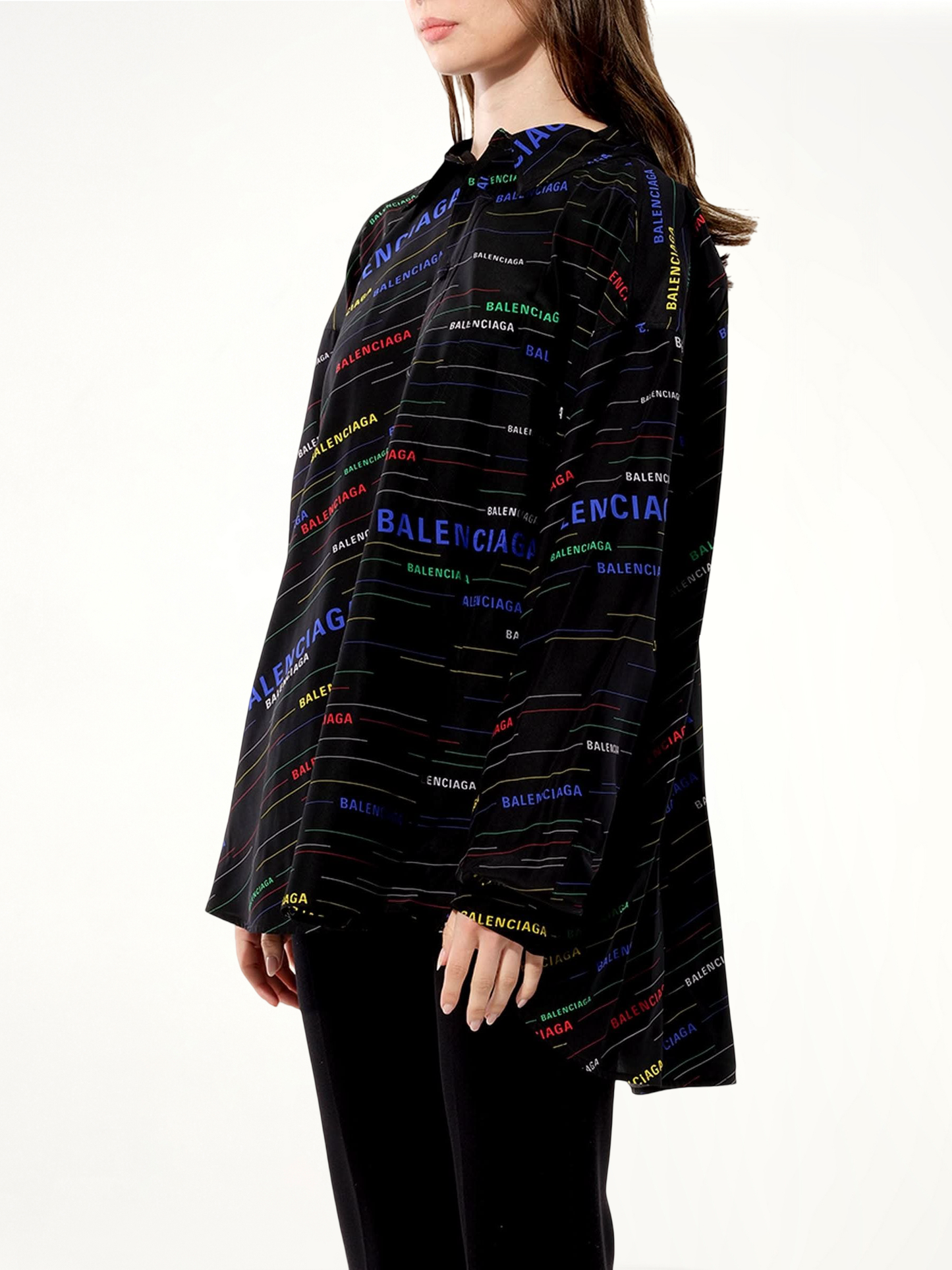BALENCIAGA New Bow Blouse (Black)