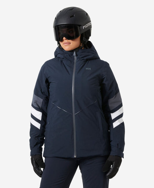 Image of Coats & Jackets. Product name - W PANORAMA INS JACKET, Navy in Navy colour by brand - Helly Hansen