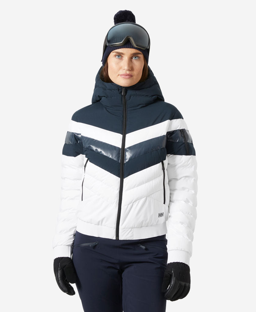 Image of Coats & Jackets. Product name - W IMPERIAL SHORT PUFFY JACKET, Navy in Navy colour by brand - Helly Hansen