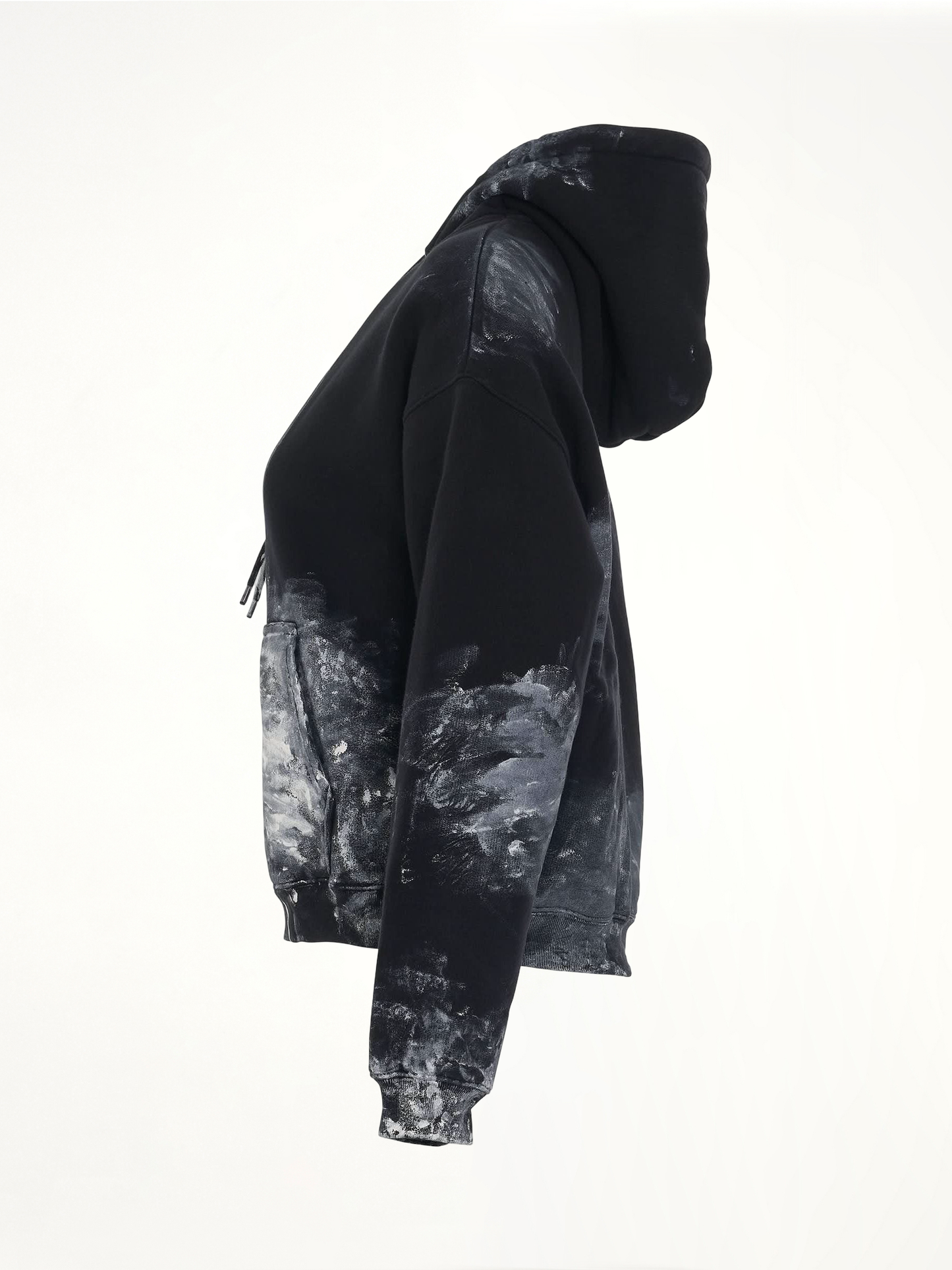 BALENCIAGA Painter Fitted Hoodie (Black)