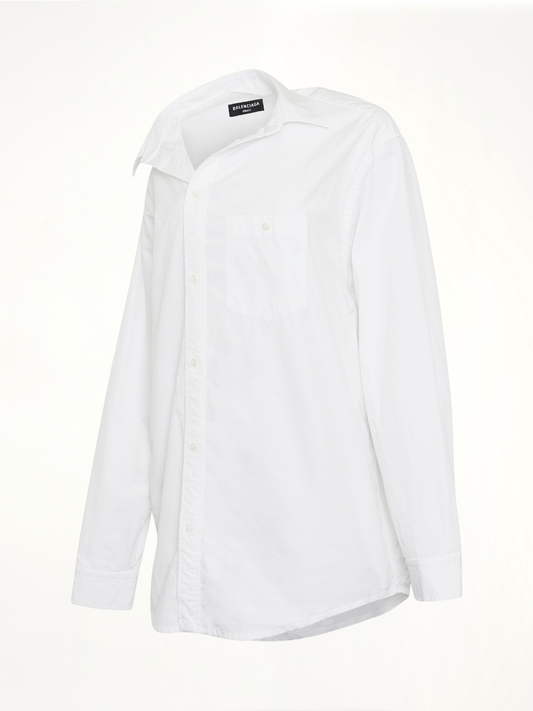 BALENCIAGA Off Shoulder Shirt (White)