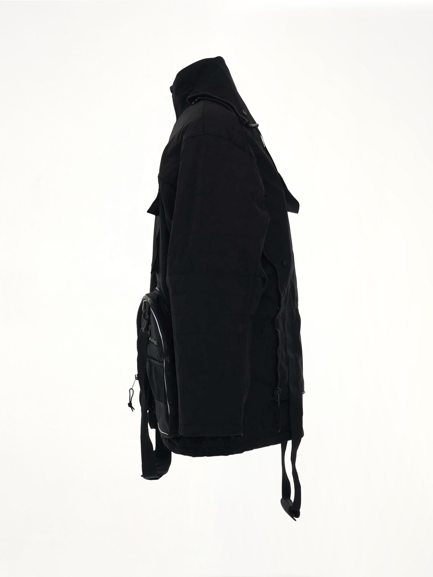 BALENCIAGA Transformer Gym Bag Parka (Black)