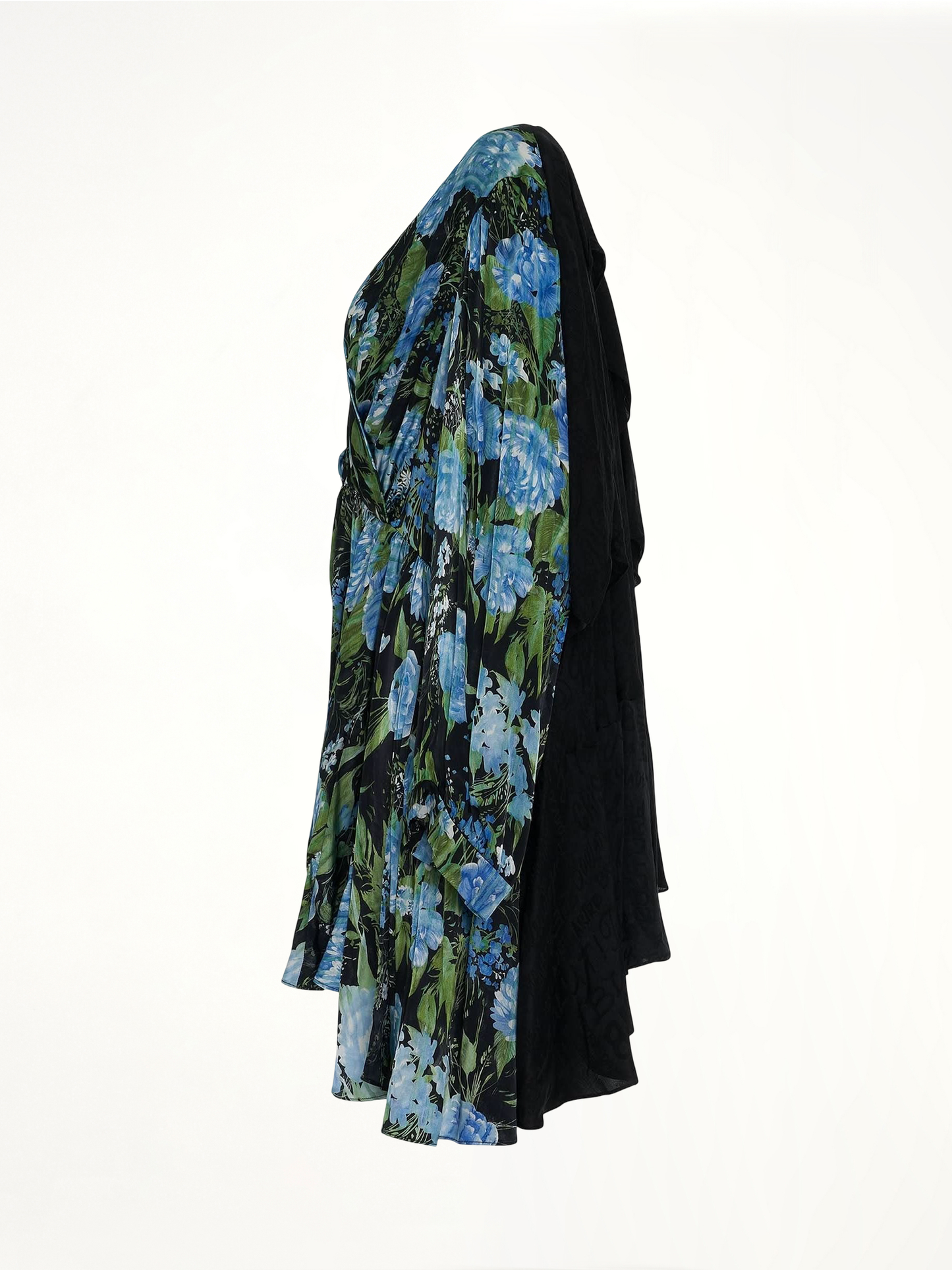 BALENCIAGA Wrap Baby Doll Dress (Blue)