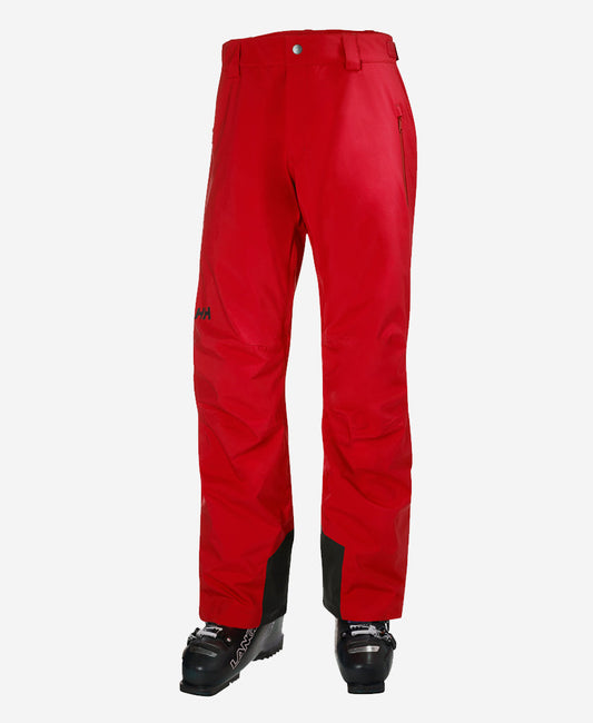 Image of a model wearing Pants. Product name - LEGENDARY INSULATED PANT, Alert Red in Alert Red colour by brand - Helly Hansen