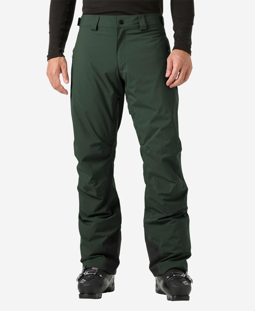 Image of a model wearing Pants. Product name - LEGENDARY INSULATED PANT, Dark Jungle in Dark Jungle colour by brand - Helly Hansen
