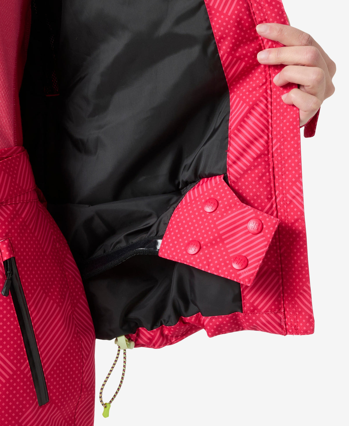 Helly Hansen W SNOWPLAY JACKET, Cranberry (Cranberry Plaid Color Aop)