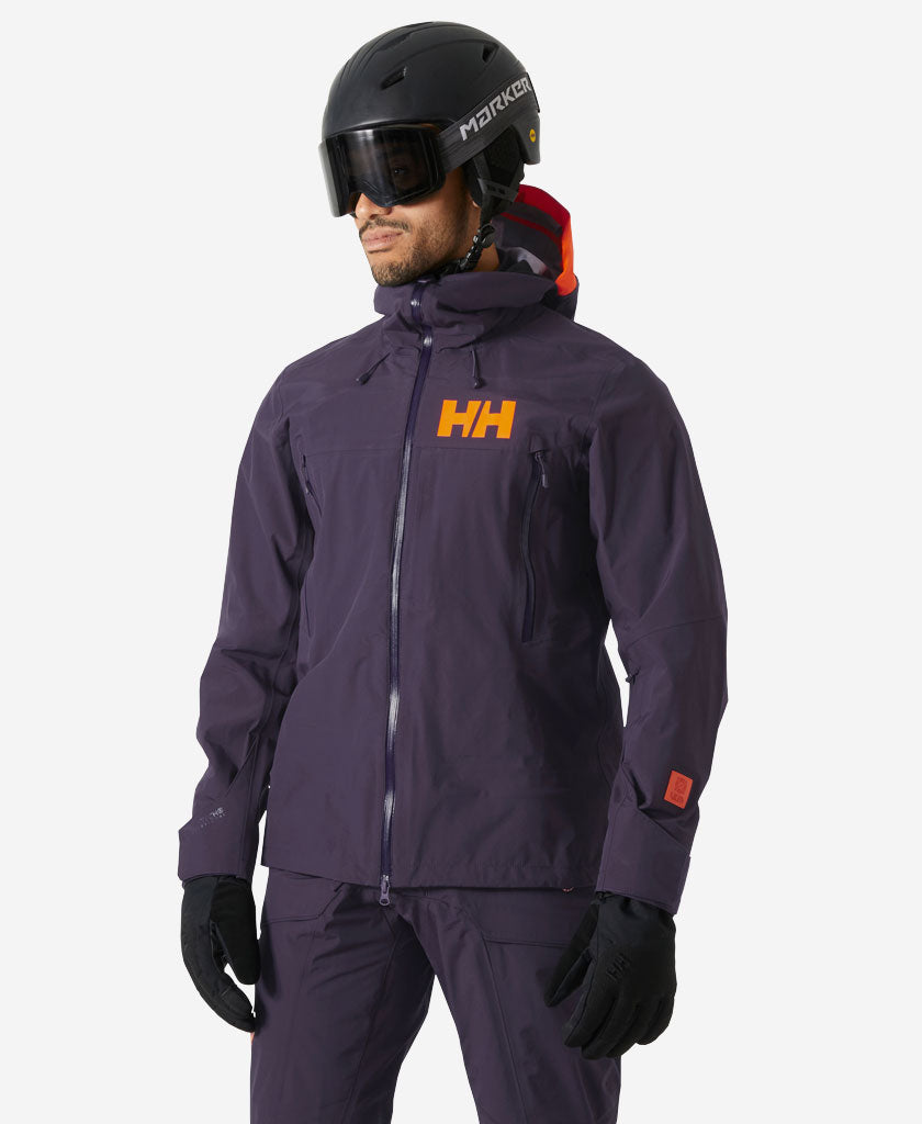 Image of Coats & Jackets. Product name - SOGN SHELL 2.0 JACKET, Black Grape in Black Grape colour by brand - Helly Hansen