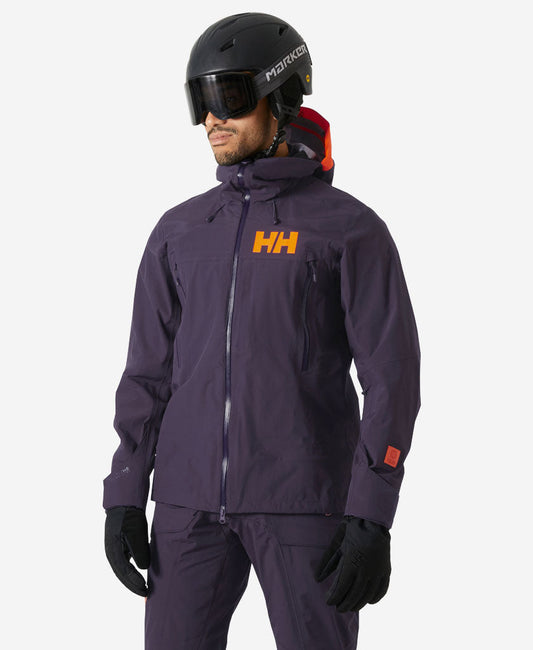 Image of Coats & Jackets. Product name - SOGN SHELL 2.0 JACKET, Black Grape in Black Grape colour by brand - Helly Hansen