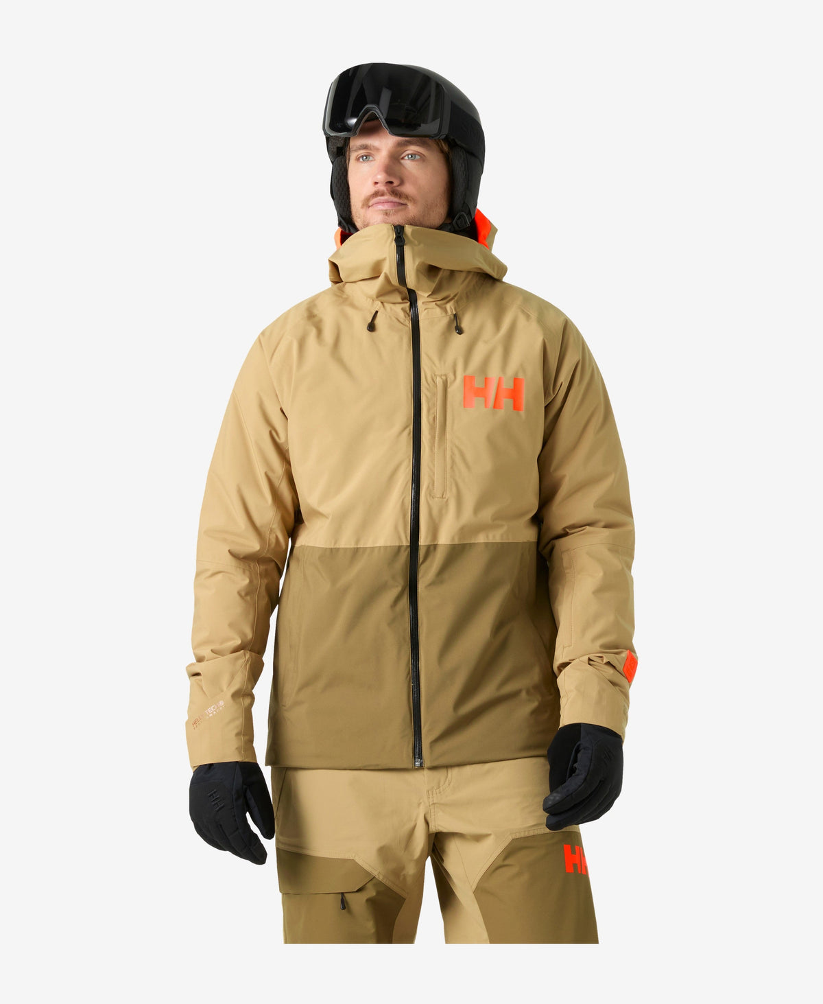 Image of Coats & Jackets. Product name - POWDERFACE JACKET, Elmwood in Elmwood colour by brand - Helly Hansen