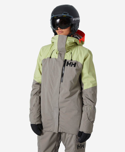 Image of Coats & Jackets. Product name - W POWSHOT JACKET, Iced Matcha in Iced Matcha colour by brand - Helly Hansen