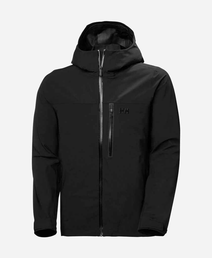 Image of Coats & Jackets. Product name - SWIFT 3L SHELL JACKET, Black in Black colour by brand - Helly Hansen