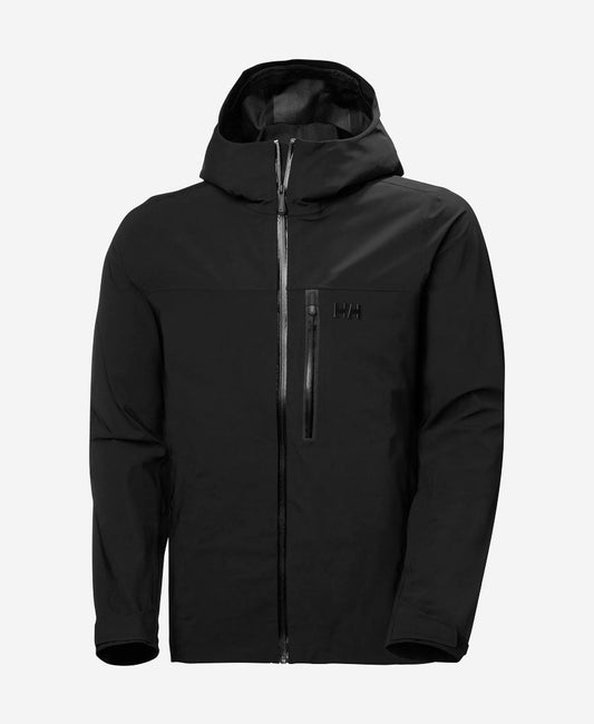 Image of Coats & Jackets. Product name - SWIFT 3L SHELL JACKET, Black in Black colour by brand - Helly Hansen