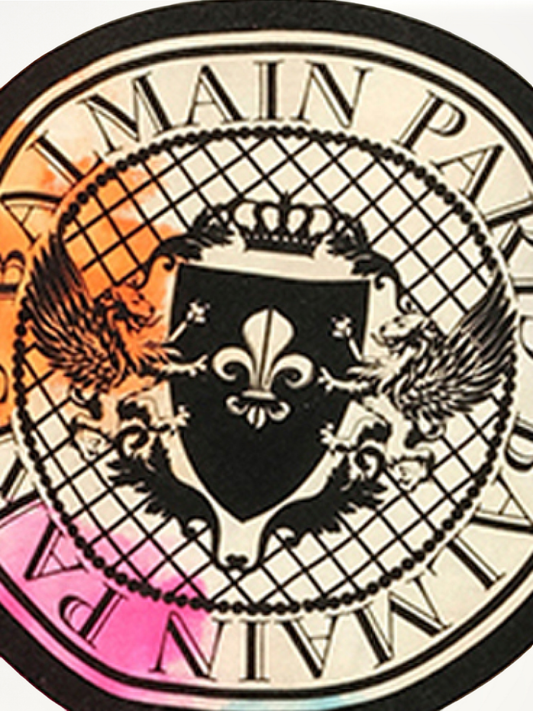 BALMAIN Tie-Dye Crest T-Shirt (Multicolor)