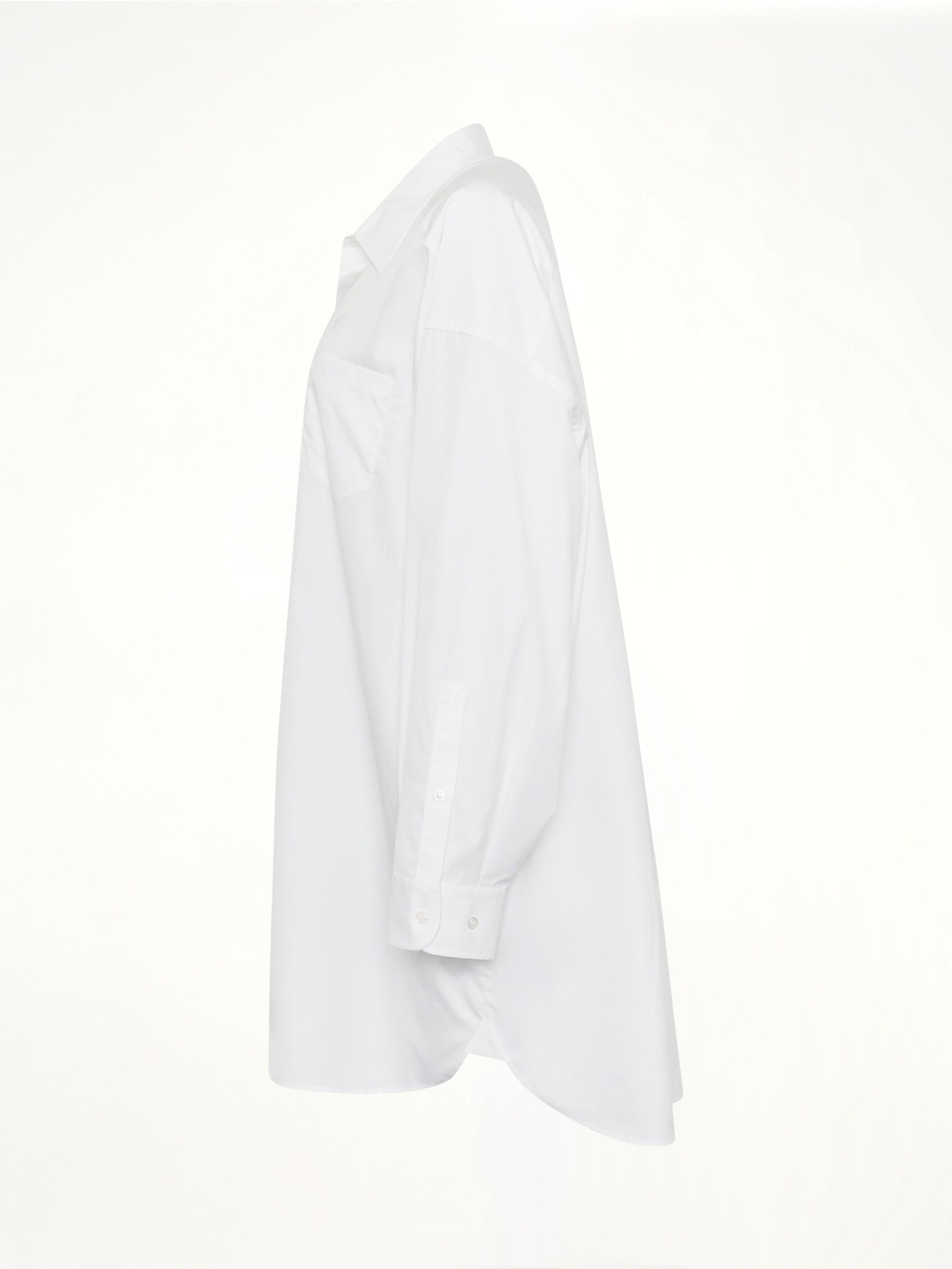 MAISON MARGIELA Oversize Cotton Shirt Dress (White)