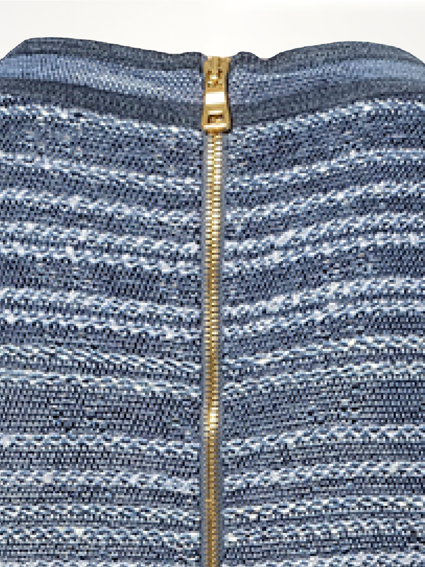 BALMAIN V Neck Knit Dress (Blue)