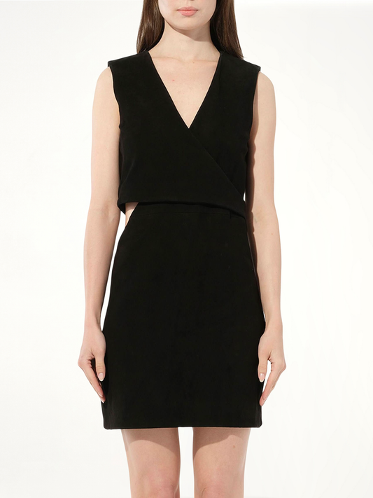 Image of Dresses. Productname: BALMAIN Leather Dress in BLACK colour by brand - BALMAIN