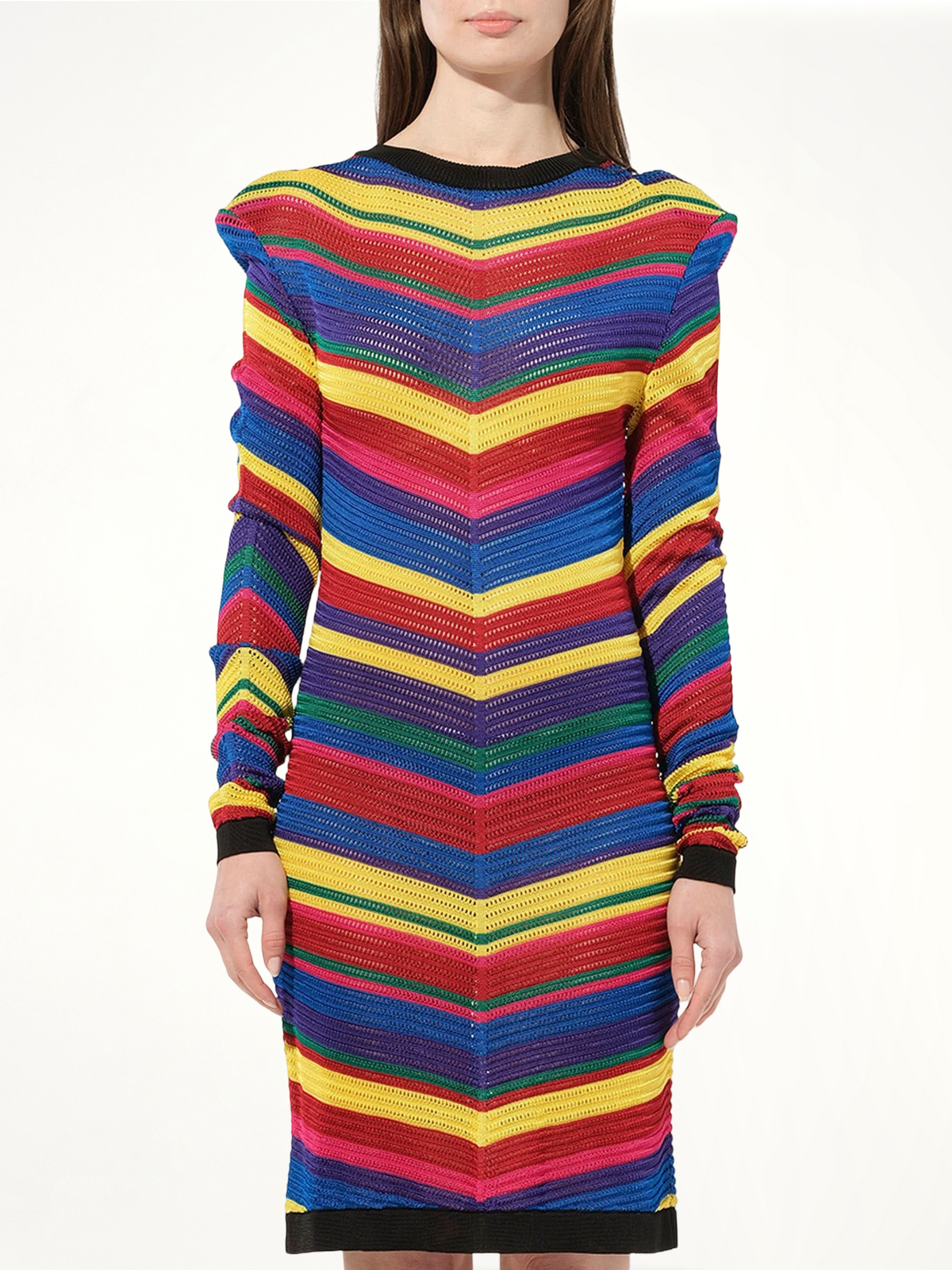 Image of Dresses. Product name - Knit Dress in Multicolour colour by brand - BALMAIN