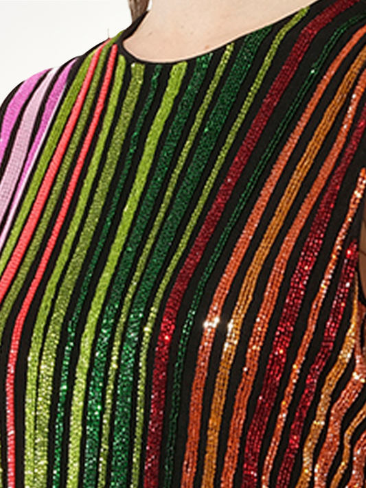 BALMAIN Woven Dress (Multicolor)