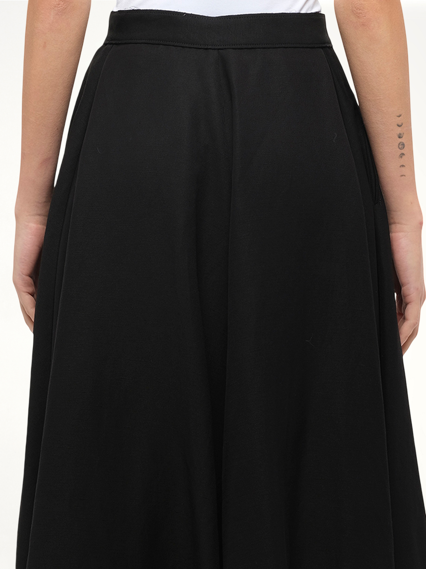 LOEWE Gold Button Skirt (Black)