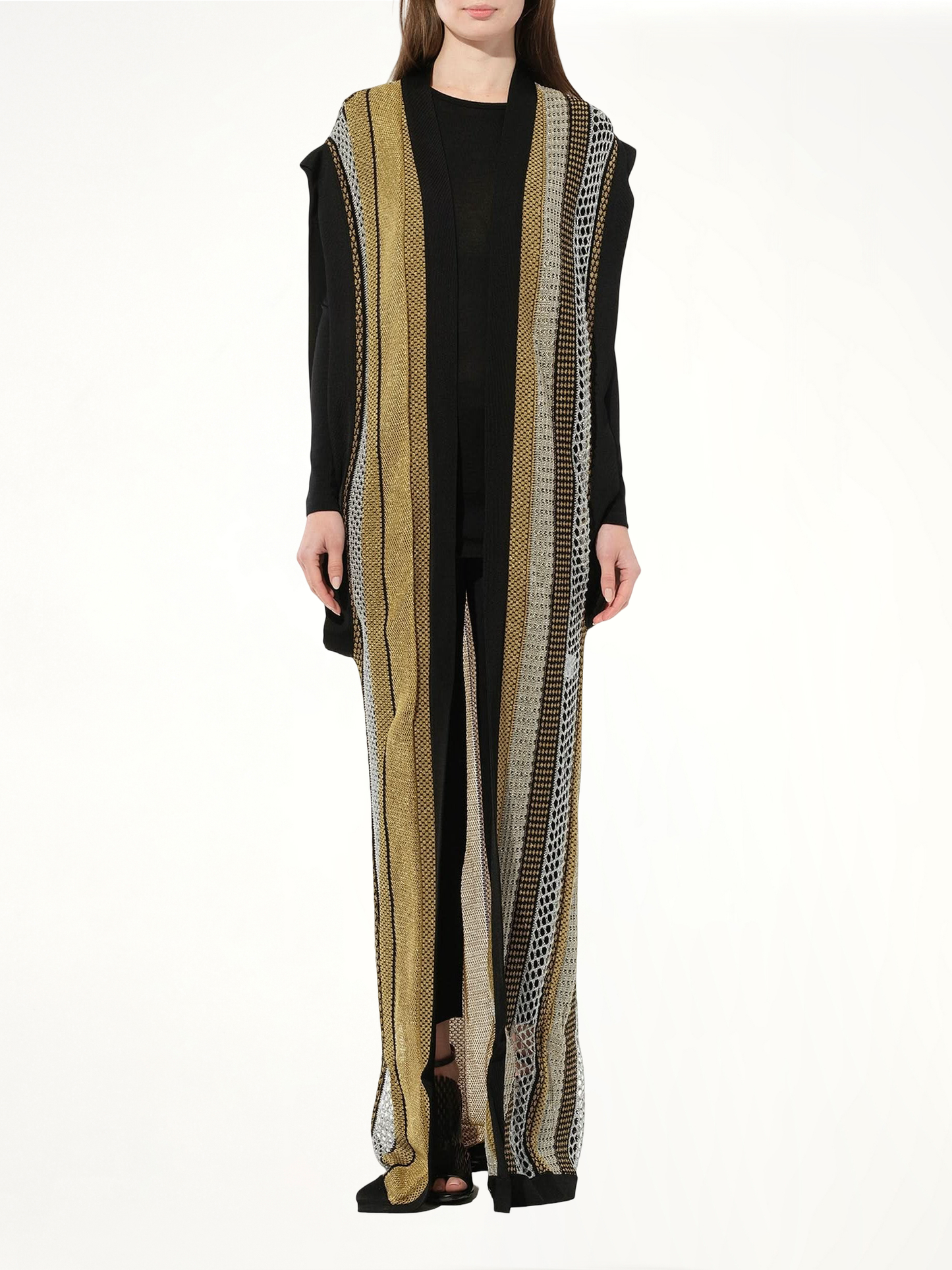 BALMAIN Sleeveless Cardigan Knit (Black)