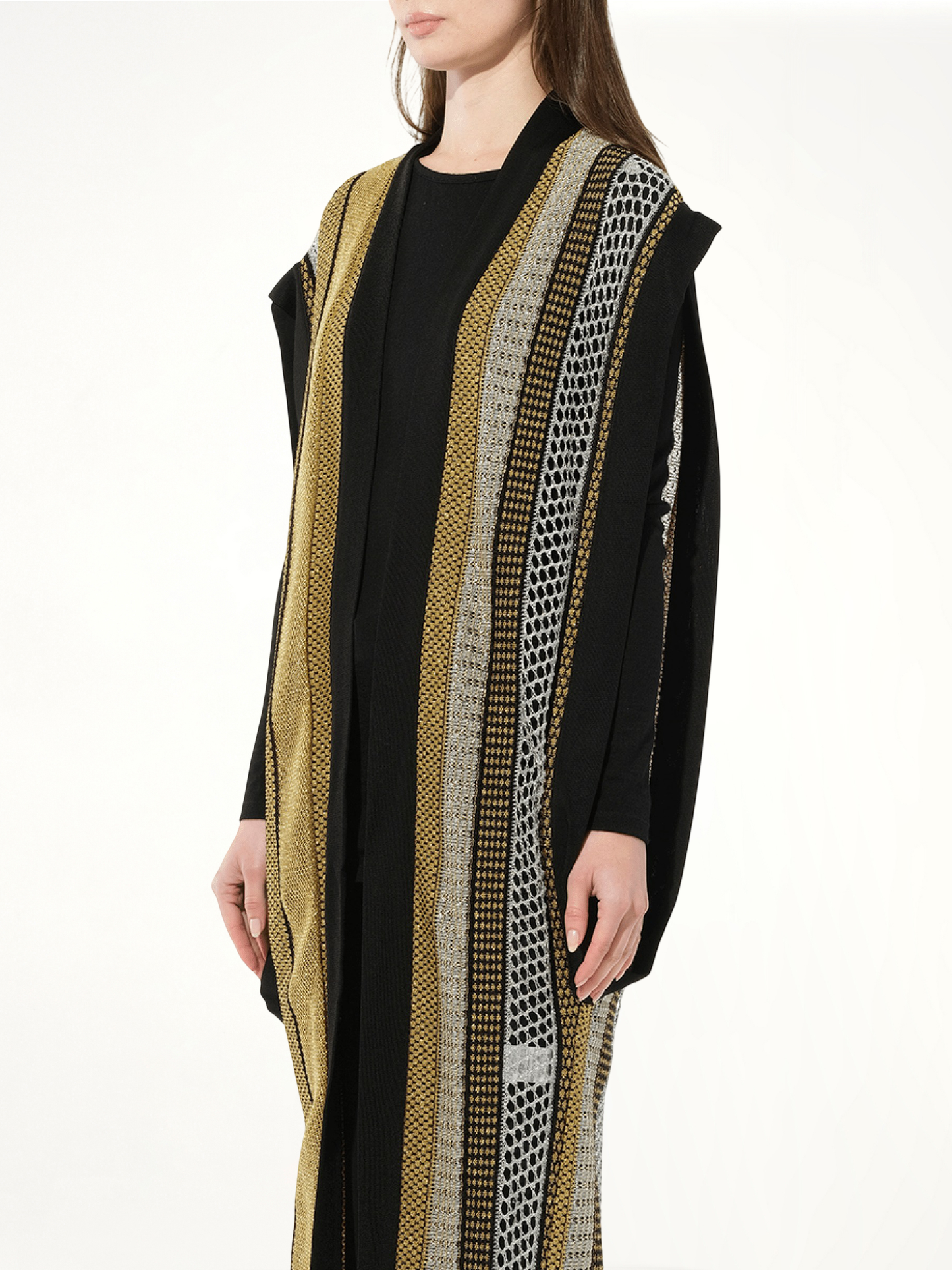 BALMAIN Sleeveless Cardigan Knit (Black)