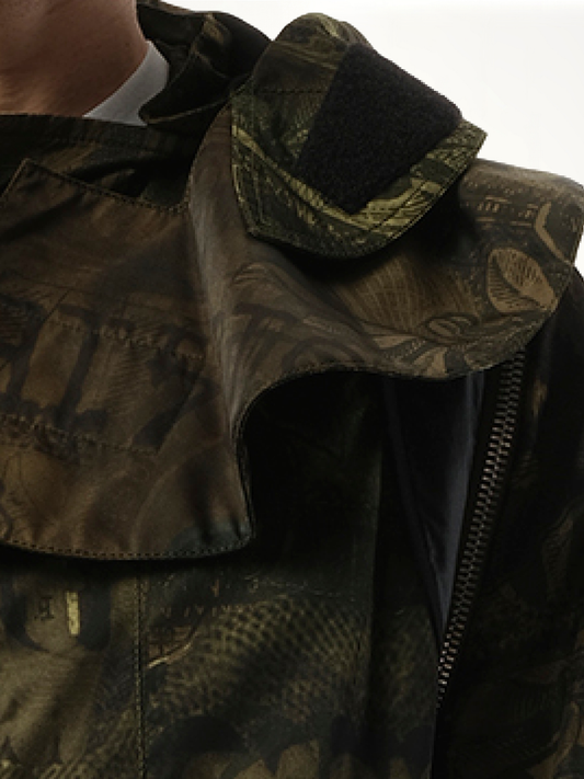 GIVENCHY Podium Dollar Coat (Green)