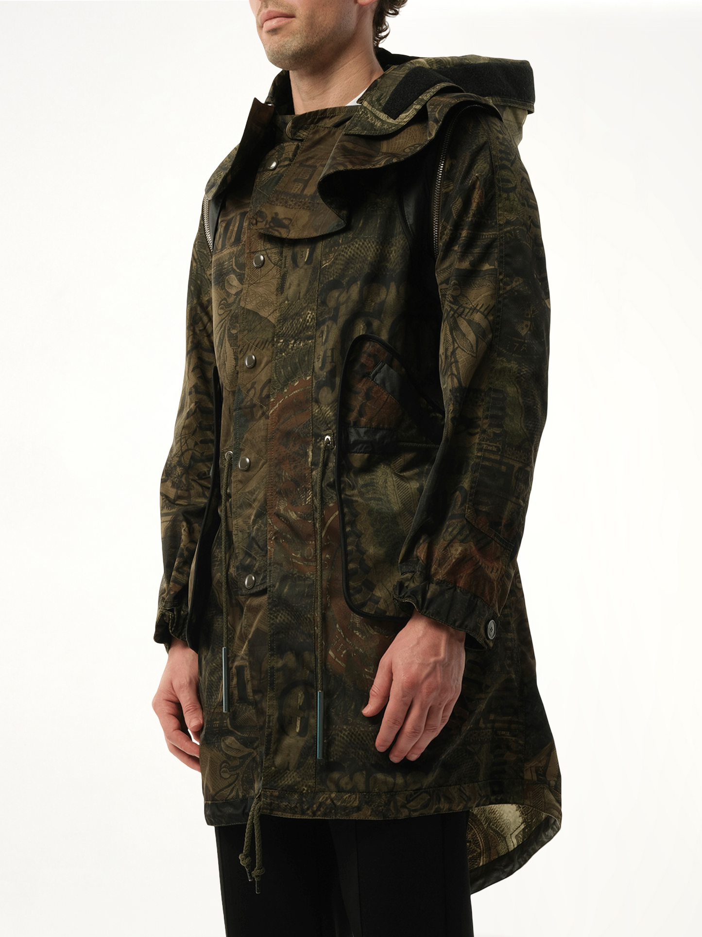 GIVENCHY Podium Dollar Coat (Green)