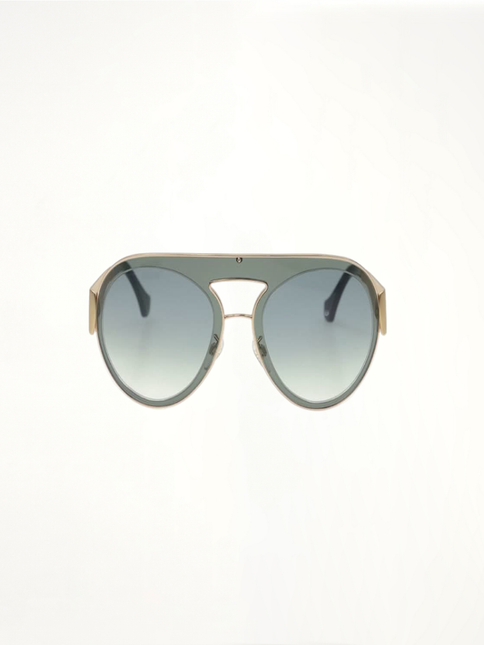 Image of Sunglasses. Productname: BALENCIAGA Curved Lenses Sunglasses in NAVY colour by brand - BALENCIAGA