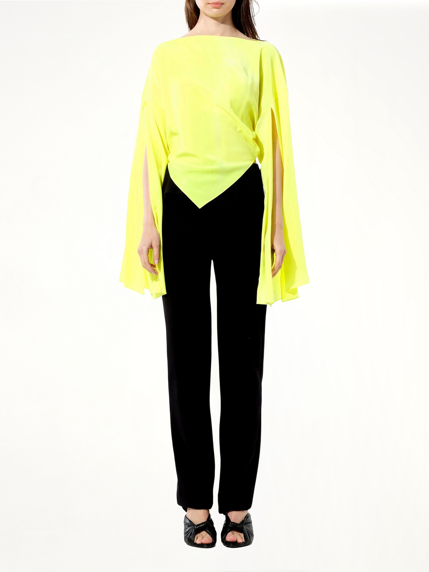 BALENCIAGA Crepe Top (Yellow)
