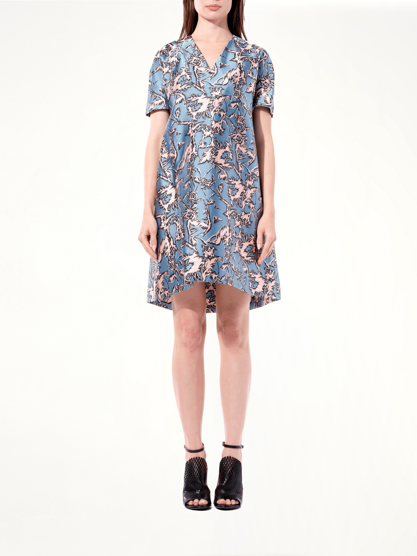 BALENCIAGA Satin Silk Dress (Multicolour)