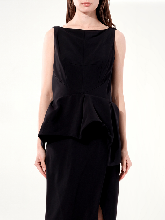Image of Dresses. Productname: Crepe Dress in Black colour by brand - BALENCIAGA
